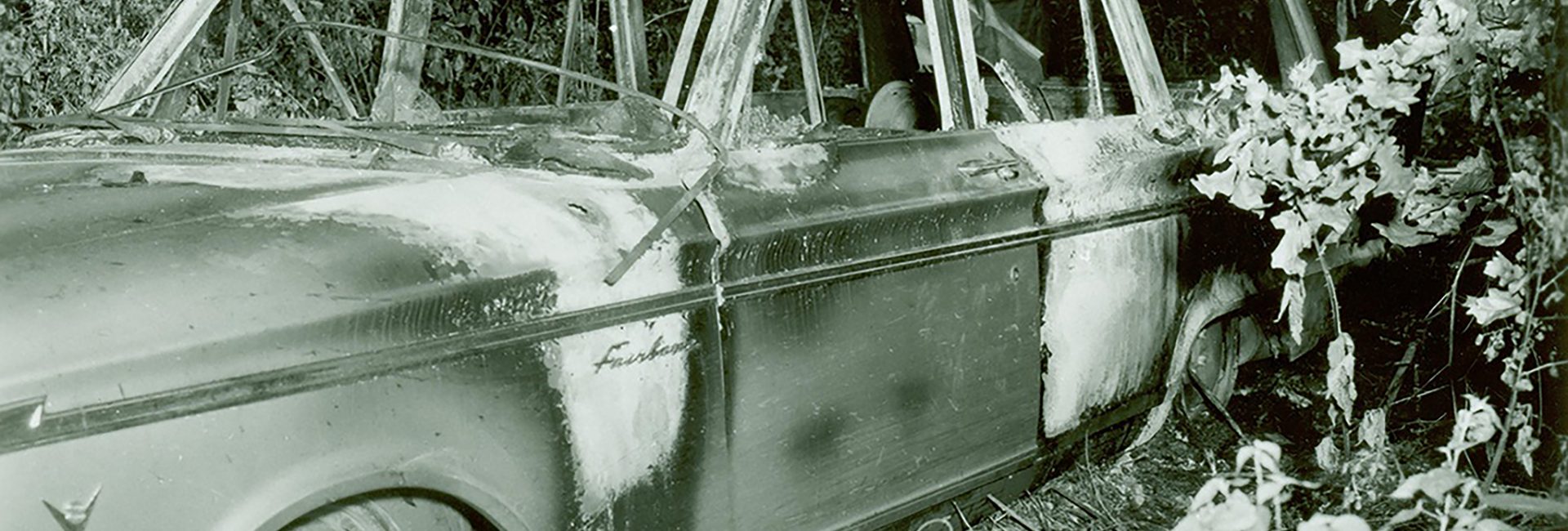 FBI Photo Burnt Ford Fairlane Mississippi Burning Murders