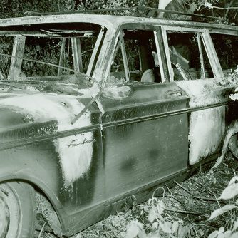 FBI Photo Burnt Ford Fairlane Mississippi Burning Murders