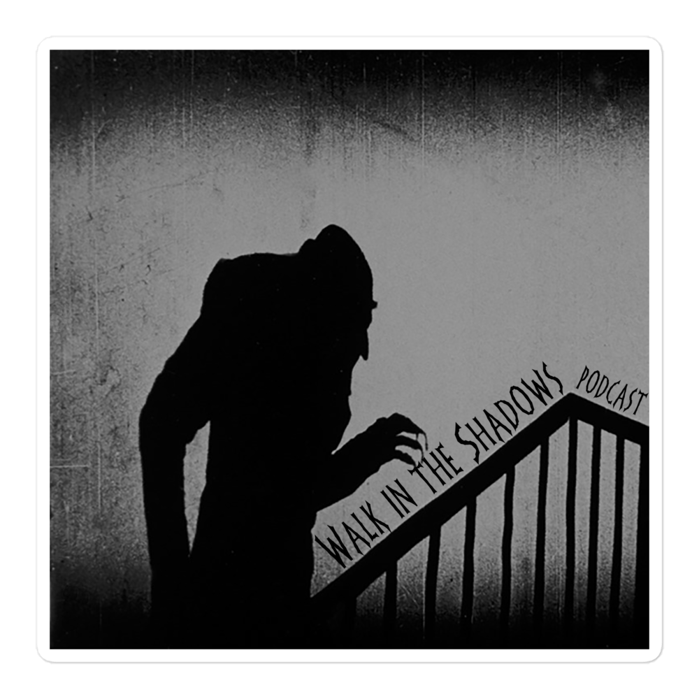 Nosferatu Creeping Up the Stairs WITS Logo Sticker